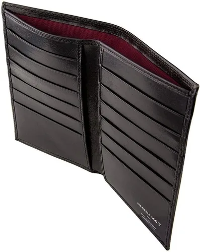 Vista 4 de Maxwell Scott - Cartera de piel de lujo RFID para hombre, con bolsillo, hecha a mano de piel premium, Pianillo RFID, Negro -, Classic
