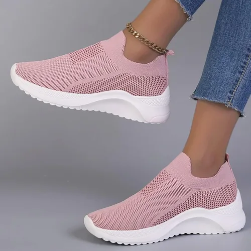 Vista 7 de Zapatos deportivos transpirables para mujer, zapatos deportivos casuales de malla para correr