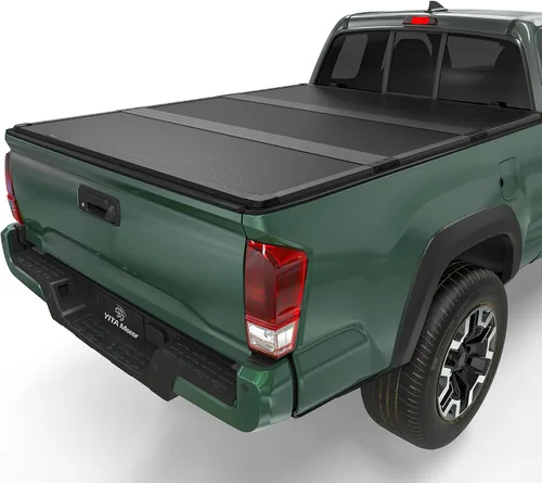 Vista 12 de YITAMOTOR - Cubierta suave enrollable para plataforma de camioneta, Tonneau, compatible con Toyota Tacoma 2016-2023 (Excl. Edición Trail)