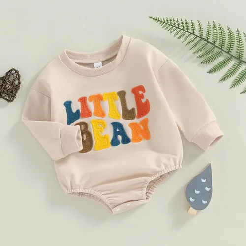 Vista 39 de MERSARIPHY Sudadera de fútbol para bebé, traje de manga larga con letras divertidas, ropa de otoño e invierno