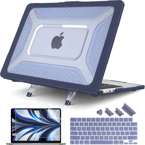 Vista 9 de Batianda HexArmor - Funda para MacBook Air de 15 pulgadas 2023-2026, gris X-caqui