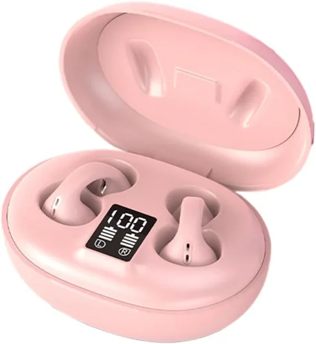 Vista 2 de LADIGASU Clip On Earbuds Wireless Bluetooth, Without in-Ear Bluetooth 5.3 Chip HiFi Sound Quality Long-Lasting Battery Life High-Definition Call