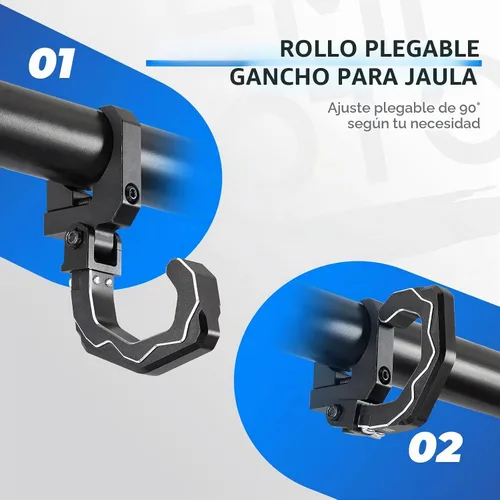 Vista 5 de KEMIMOTO Gancho para casco de auriculares UTV de aluminio para barra