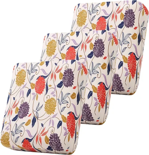 Vista 90 de Smiry Fundas de cojín de sofá estampadas, fundas elásticas suaves para sofá, fundas de sofá lavables antideslizantes, protector de muebles para Beige