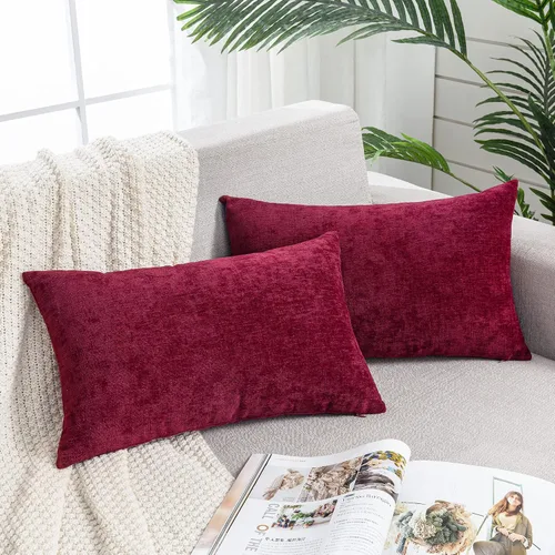 Vista 66 de GAWAMAY - Juego de 2 fundas de almohada decorativas cuadradas de 16 x 16 pulgadas, fundas de almohada de felpilla súper suaves estilo granja