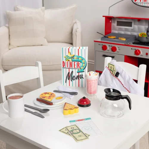 Vista 9 de Melissa & Doug – Juego de casa Star Diner Restaurante (41 Piezas)