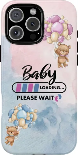 Vista 40 de Cute Baby Loading Phone Case for iPhone Models and Variants - Sweet Maternity Phone Cover for Pregnancy Reveal or Baby Shower