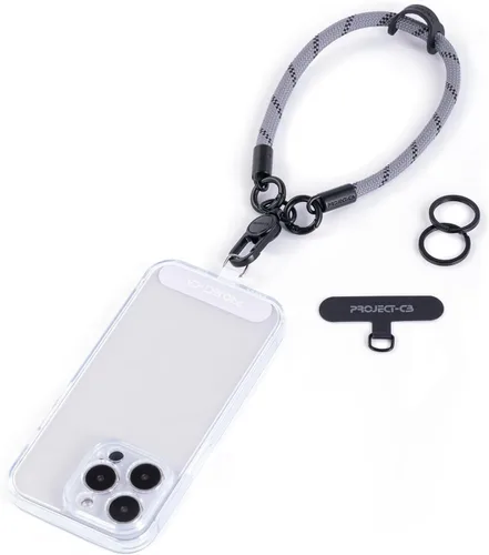 Vista 18 de 1 correa de muñeca para teléfono, 2 correas para teléfono, correa de muñeca para teléfono, llavero, llavero (negro)