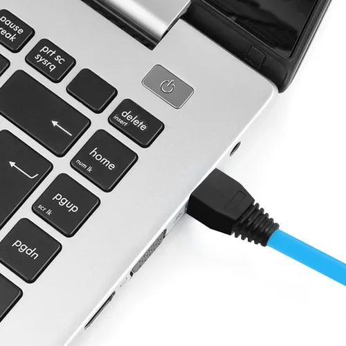 Vista 7 de Conector de cable Ethernet RJ45 de plástico blando Botas de alivio de tensión CAT5 CAT5E CAT6 CAT6E 100PCS (negro)
