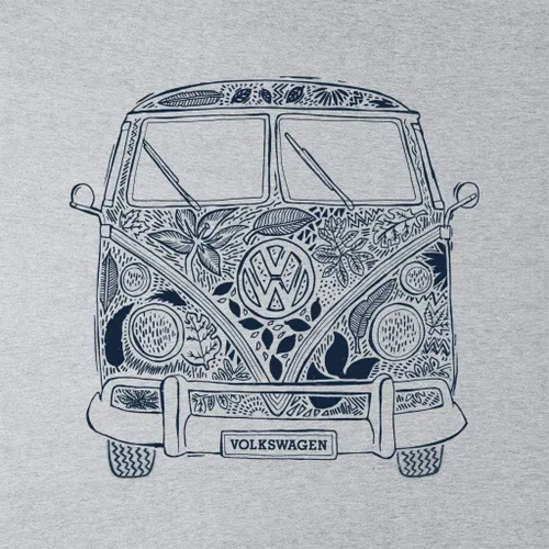 Vista 2 de Volkswagen Camper Flowers Design - Camiseta para mujer