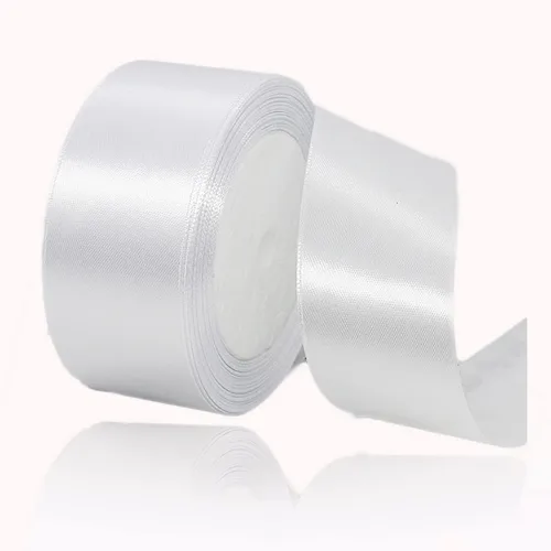 Vista 31 de Cinta beige de 1-1/2 pulgadas x 25 yardas, cinta de satén de tela de color sólido para envolver regalos, manualidades, ramos de novia, coronas