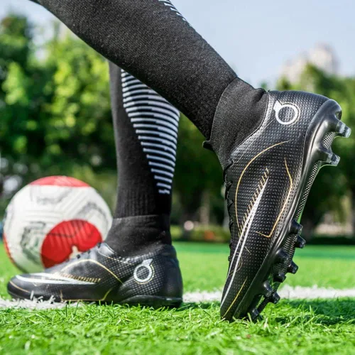 Vista 6 de ESXGED Botas de fútbol para mujer, zapatos deportivos para hombre, para exteriores e interiores, cómodos, para correr, caminar, estudiantes, zapatos