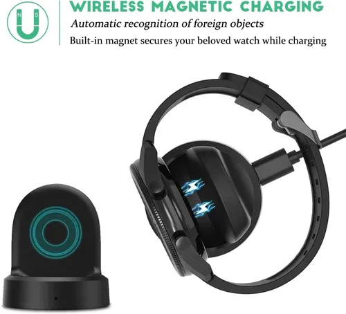 Vista 3 de para Samsung Galaxy Watch Harger, soporte magnético de carga rápida compatible con Samsung Gear S3 S4 S2