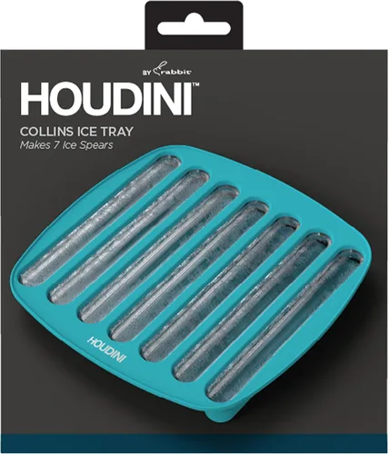 Vista 5 de Houdini Bandeja de hielo Collins de silicona con esferas de hielo fáciles de quitar, azul
