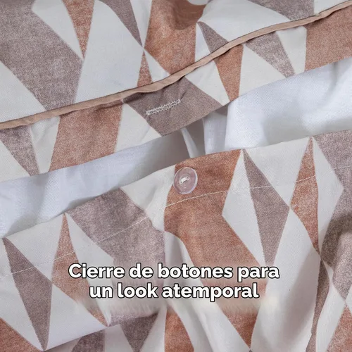 Vista 5 de Dreamology - Funda de edredón tamaño matrimonial con cierre de botón Bohemia