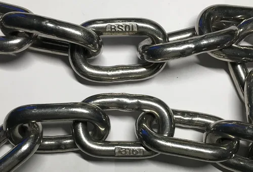 Vista 2 de US Stainless Cadena de anclaje AISI 316 de 5/16" (8 mm) con grilletes de 3/8" (10 mm)