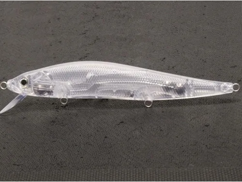 Vista 47 de 10 Señuelo en Blanco sin Pintar Minnow Crankbait de Agua Superior sin Labios Jerkbait Señuelos de Pesca