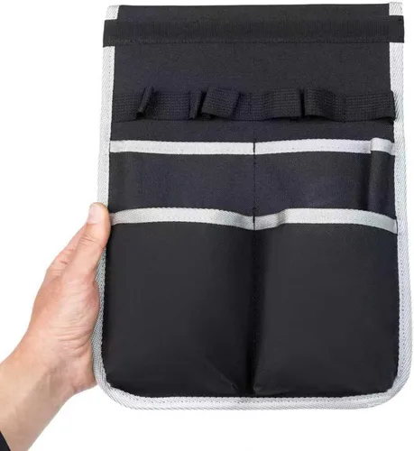 Vista 7 de Garosa Caja de herramientas Bolsa colgante interior Oxford tela organizador de hardware con prueba de pinchazos para electricistas, carpinteros