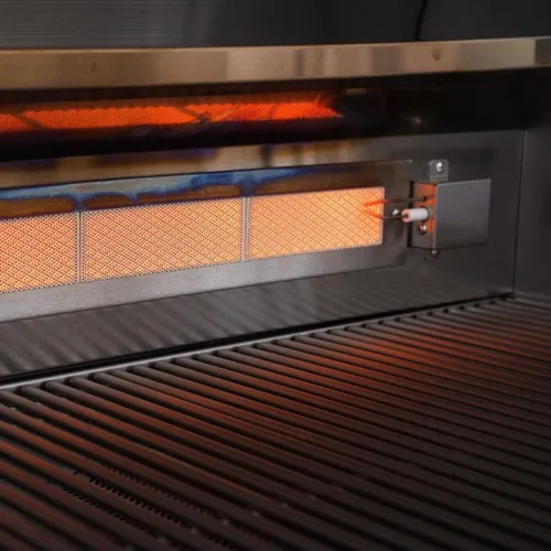 Vista 4 de Blaze - Kit de asador para parrillas de gas de carbón de 32 pulgadas y 4 quemadores - BLZ-34-ROTIS-SS
