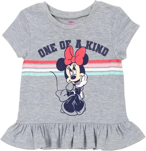 Vista 3 de Disney Minnie Mouse - Conjunto de camiseta sin mangas y pantalones cortos para bicicleta, 3 piezas para niñas