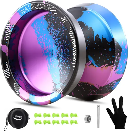 Vista 13 de Yoyo R8 Responsive Yoyo para principiantes, Yoyos profesionales no responsivos para adultos Pro Yoyos de trucos de metal con kit de rodamientos Yo