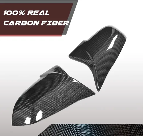 Vista 2 de Tapas de espejo de fibra de carbono para BMW F30 F20 F22 F23 F31 F32 F33 F36 F87 M2 X1 E84 puerta lateral retrovisor tapa accesorios reemplazo
