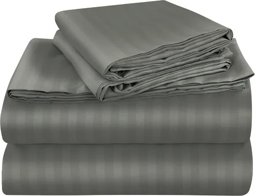 Vista 34 de ROYALE LINENS Juego de sábanas de 3 piezas para cama individual - Ropa de cama de microfibra cepillada suave de 1800 hilos - 1 sábana bajera