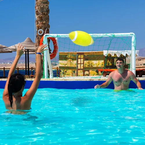 Vista 4 de Hiboom Fútbol de piscina para piscina, fútbol acuático impermeable para pasar bajo el agua, regate, juguetes de piscina con relleno de agua