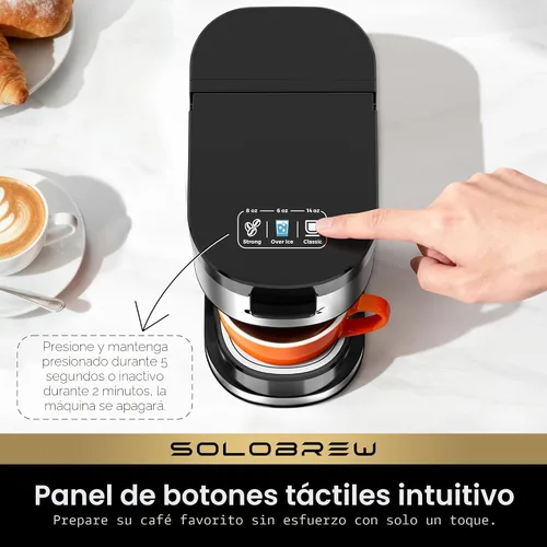 Vista 8 de CHULUX SoloBrew - Cafetera de una sola porción para cápsulas K Cup