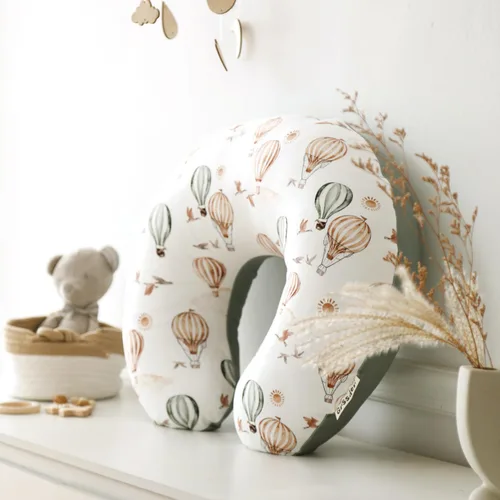 Vista 4 de GRSSDER Funda de Almohada de Lactancia Elástica Minky Removible Fundas de Lactancia para Almohadas de Lactancia Materna, Forro Ultra Suave y Cómodo