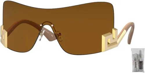 Vista 2 de Versace VE2240 Irregular Sunglasses for Women + BUNDLE With Designer iWear Complimentary Eyewear Kit