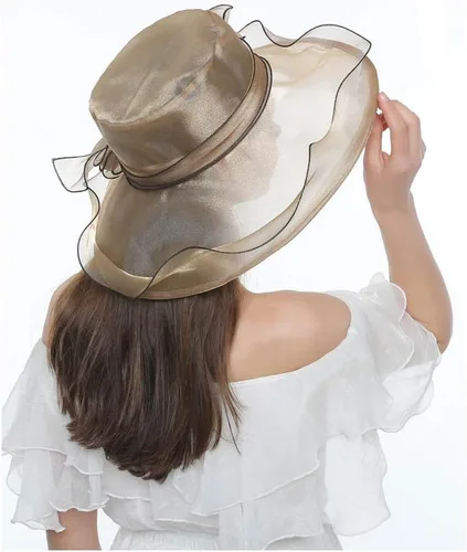 Vista 5 de seven wolves Sombrero de sol de verano para mujer con protección UV, sombreros de ala ancha plegable