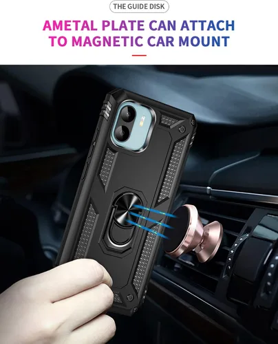 Vista 5 de Funda para Xiaomi Redmi A2 Caso,Cubierta de la caja del teléfono con soporte anti-caída para Xiaomi Redmi A1 220733SI 220733SG 220733SL 220743FI