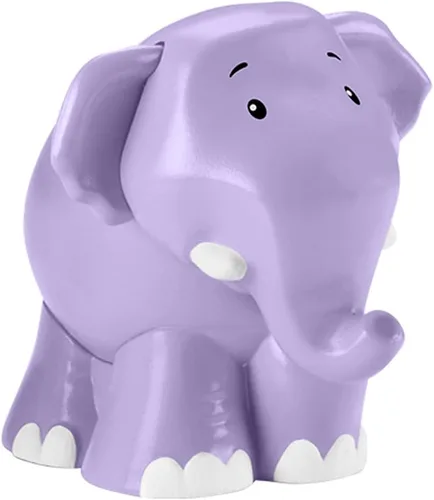Vista 4 de Pieza de repuesto para Fisher-Price Little People Noah's Ark Playset – HNG03 ~ Figura de elefante púrpura de repuesto ~ Funciona con otros