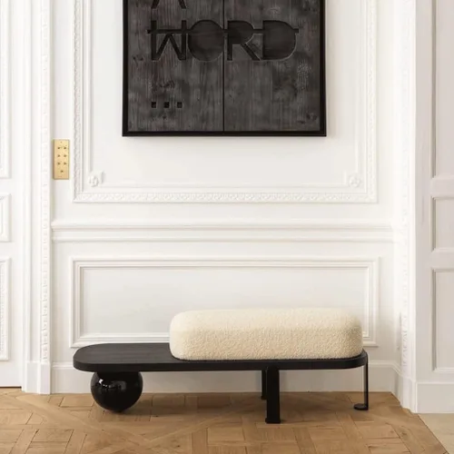 Vista 6 de Ottomans Nordic Creative Shoe Rack Bench Home Changing Shoe Stool Sofa Stool Suitable for Living Room Bedroom Porch Corner Corridor Footrest Stool