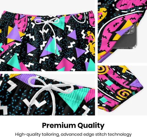 Vista 6 de INZVKJLU Pantalones deportivos para hombre, pantalones deportivos con estampado 3D, pantalones de entrenamiento con 2 bolsillos laterales