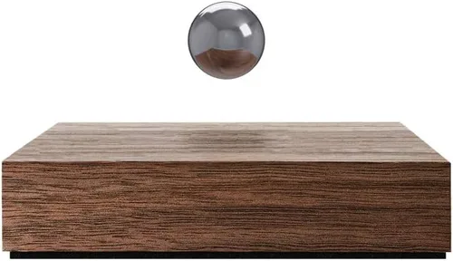 Vista 10 de FLYTE Bola de Buda Esfera Magnética Levitante, Decoración Mágica Flotante del Hogar... (Roble/Cromo)