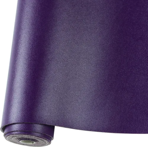 Vista 15 de Rollo de hojas de cuero sintético liso de color sólido 12"X53" (30cmX135cm), muy adecuadas para hacer manualidades, aretes de cuero, lazos, costura