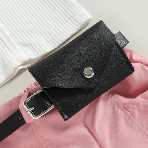 Vista 60 de TheFound Trajes de verano para niñas pequeñas, sin mangas, de punto acanalado, halter, pantalones cortos, ropa para recién nacidos, conjunto de 3