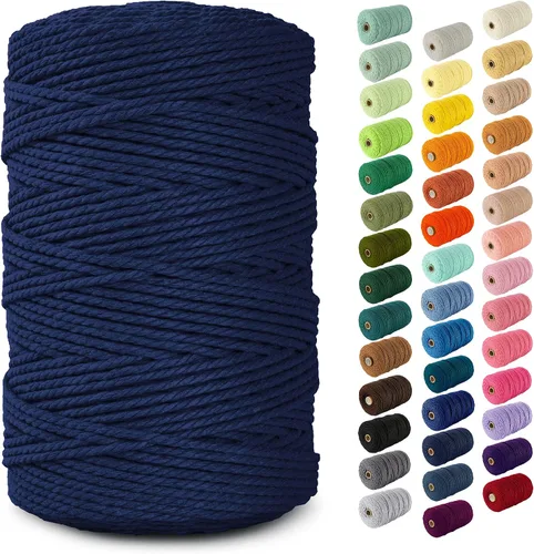 Vista 164 de Nook Theory Hilo de macramé de 3mm 109 yardas - Cuerda de macramé suave de 4mm, 5mm perfecta para nudos - Suministros de macramé para colgadores