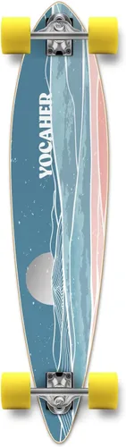 Vista 14 de Yocaher Earth Series - Patinetas completas Longboard con BlackWidow Premium 80A Grip Tape Aluminio Truck ABEC-9 Rodamiento 2.756 in Ruedas