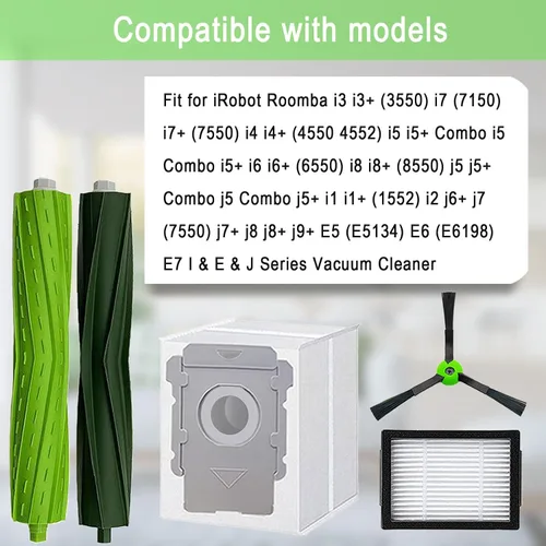 Vista 2 de Piezas de repuesto para iRobot Roomba E5 E6 E7 i2 i3 i3+i4 i4+ i5 i5+ i6 i6+ i7 i7+ i8 i8+/Plus i1 E i j Series Robot Aspirador, 1