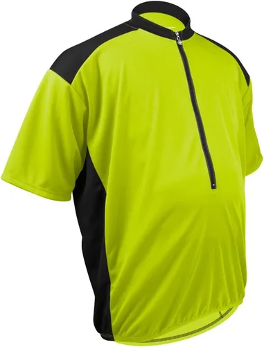 Vista 5 de AERO TECH DESIGNS BIG - Maillot de ciclismo colosal para hombre Jersey relajado y holgado Fabricado en Estados Unidos Amarillo Neón