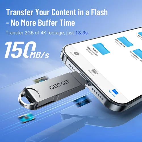Vista 3 de Unidad flash USB dual de 32 GB, USB 3.1 Gen1 Pulgar Drive