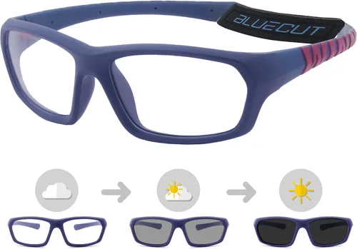 Vista 9 de BLUE CUT Sports Protection Goggles, Photochromic Lenses Safety Glasses for Basketball, Pickleball and Outdoor Sports