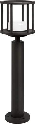 Vista 9 de Luces de camino de paisaje al aire libre, lámpara de bolardo moderna, lámpara de pie de aluminio impermeable con cable con enchufe de bombilla E26