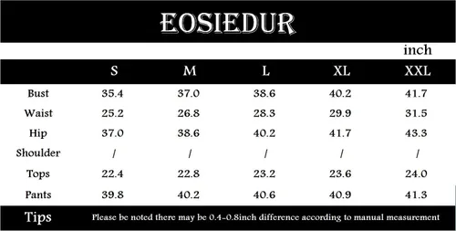 Vista 5 de EOSIEDUR Womens 2 Piece Outfits & Sexy Silver Glitter Sequins & Metallic Shiny Top and Pants Set