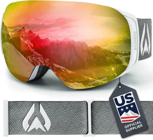 Vista 13 de Wildhorn Roca - Gafas de esquí para hombres y mujeres con protección antiempañamiento/arañazos 100% UV - Lente magnética - Gafas de nieve