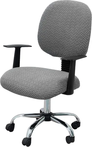 Vista 23 de MIFXIN - Fundas elásticas para silla de oficina de Jacquard, 2 piezas para sillas de escritorio o de la computadora, protector universal
