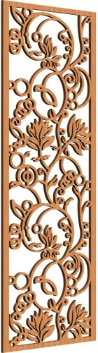 Vista 61 de Caspian Paneles de pared de madera con calado decorativo perforado, 9 3/8 pulgadas de ancho x 24 3/8 pulgadas de alto x 1/4 de alto, cereza